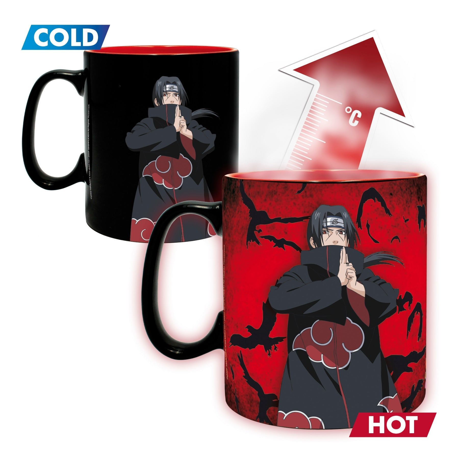 Naruto Shippuden Sharingan Heat-Change Mug and Coaster Set - Abysse - 2