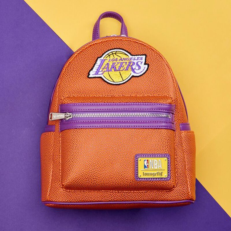 NBA Los Angeles Lakers Basketball Logo Mini Backpack - Loungefly - 2