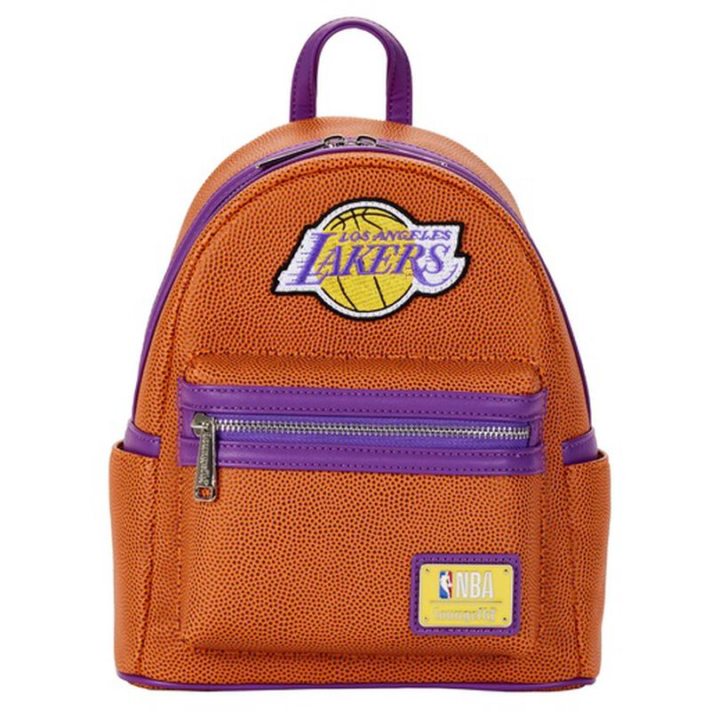 NBA Los Angeles Lakers Basketball Logo Mini Backpack - Loungefly - 1