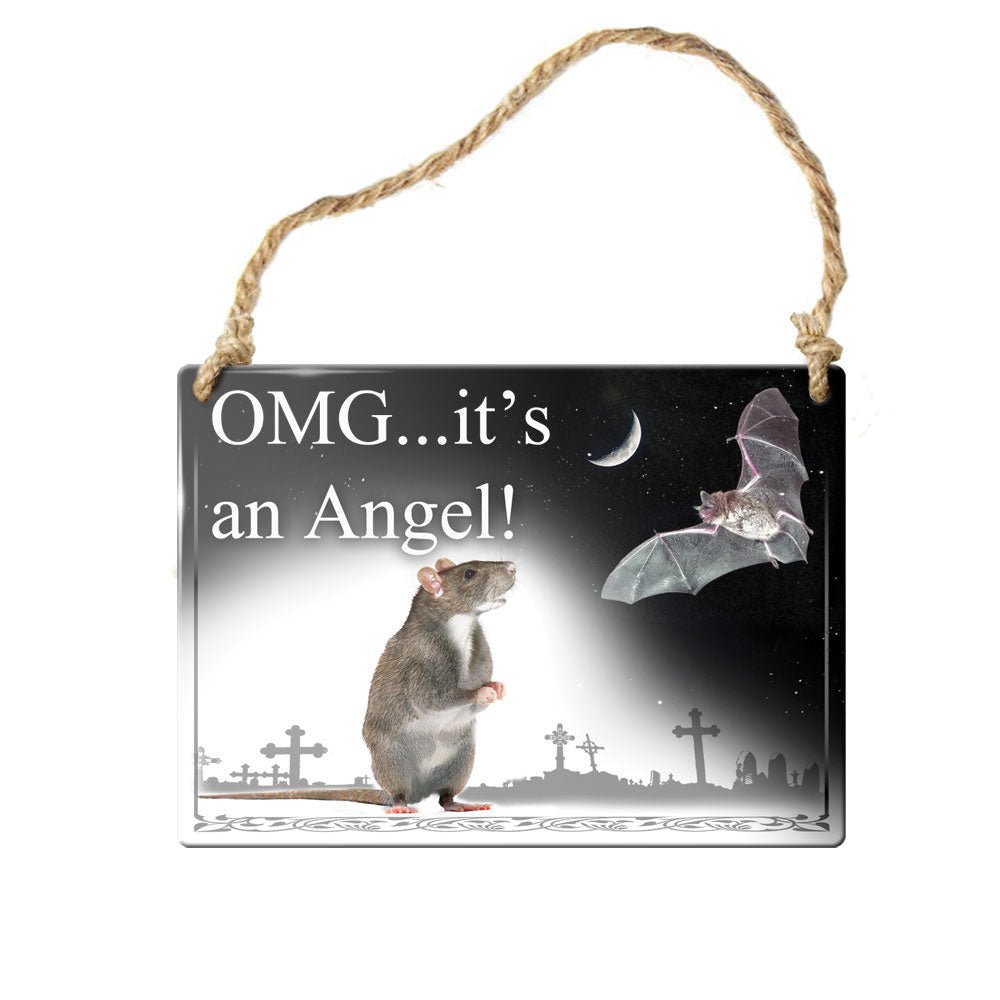 Omg! It's An Angel! Sign Metal Sign - Alchemy of England - 1