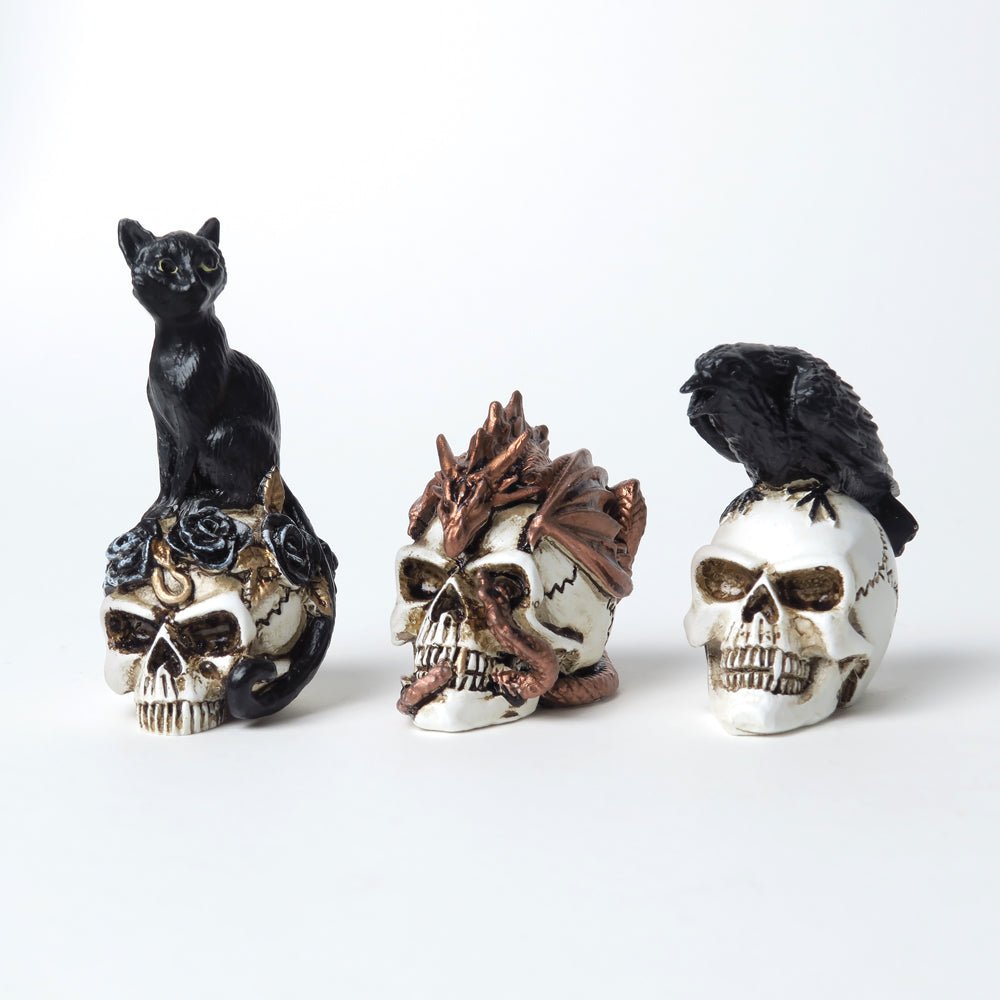 Raven Skull Miniature - Alchemy of England - 4