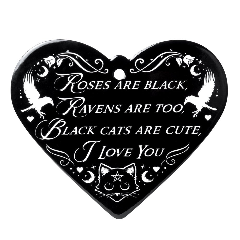 Roses are Black Heart Trivet Coaster Trivet - Alchemy of England - 1