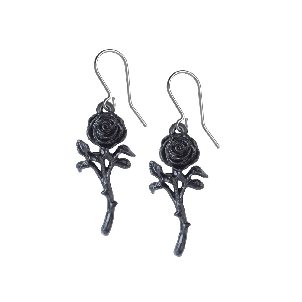 The Romance of the Black Rose Earrings - Alchemy of England - 1