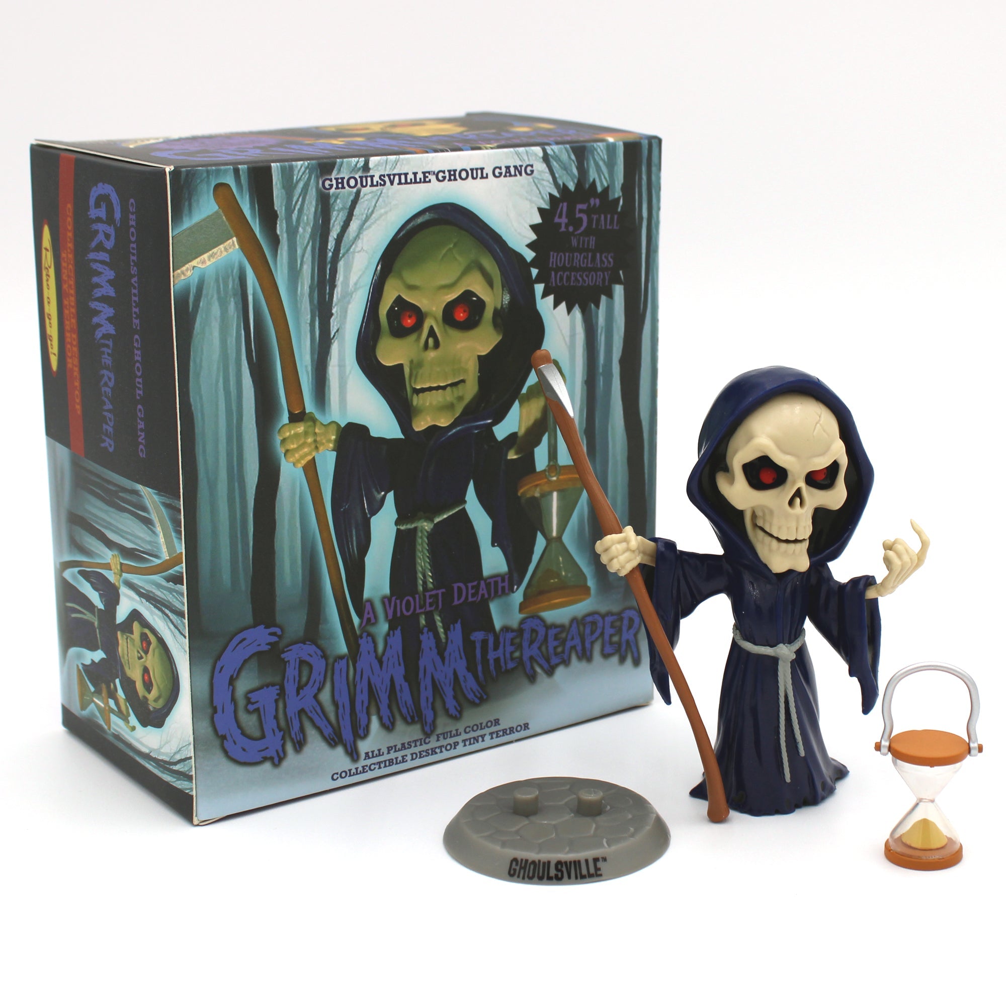 Tiny Terrors Grimm the Reaper A Violet Death Horror Figure - Retro-A-Go-Go - 2