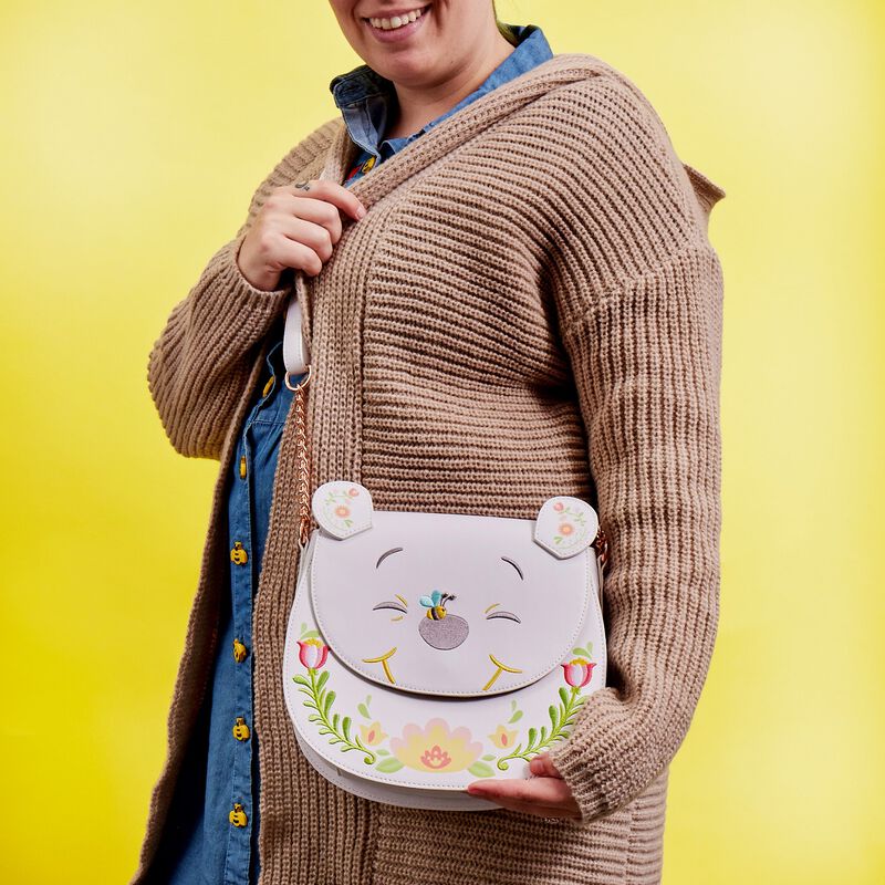 Winnie the Pooh Cosplay Folk Floral Crossbody Bag - Loungefly - 2