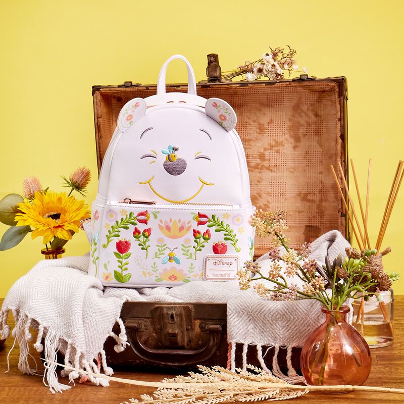 Winnie the Pooh Cosplay Folk Floral Mini Backpack - Loungefly - 2