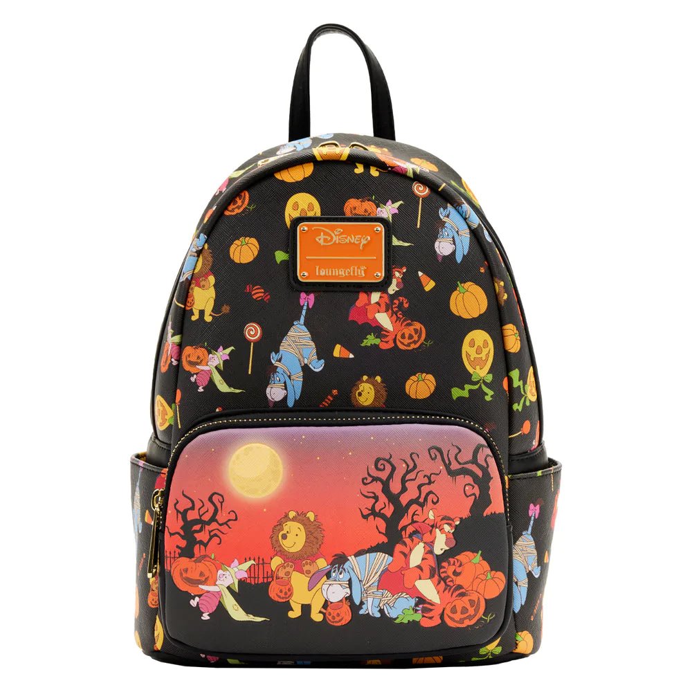 Winnie the Pooh Halloween Group Glow Mini Backpack - Loungefly - 1