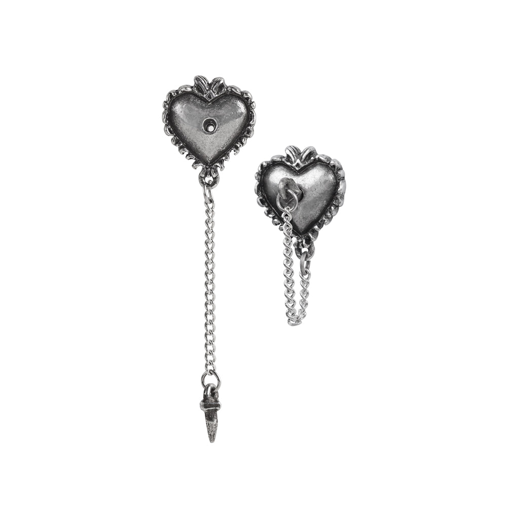 Witches Heart Earring Studs - Alchemy of England - 4